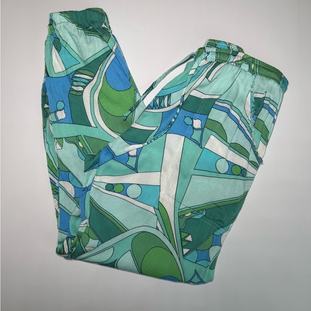 Robertson + Rodeo Tropical Print Jogger Pants Size M